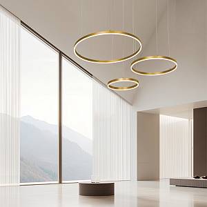PENDANT LIGHT 126W 3000K BRUSHED GOLD DIMMABLE