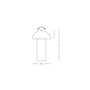 TABLE LIGHT 2XE27 MAX 40W CERAMIC WHITE