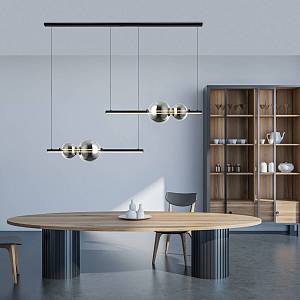 PENDANT LED LIGHT 24W BLACK-SMOKE GLASS