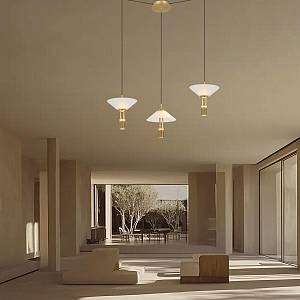 PENDANT LED LIGHT 28W 3000K ALUMINIUM GOLD