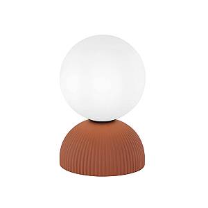TABLE LIGHT 1xG9 LED MAX 9W CLAY TERRACOTTA - BLACK