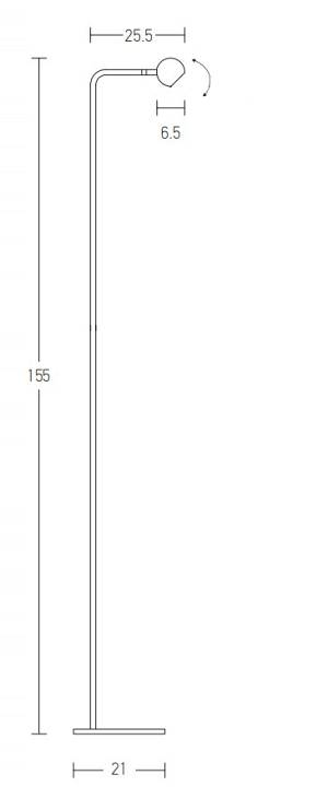 FLOOR LAMP 5W  3000K ALUMINIUM &METAL  SANDY BLACK