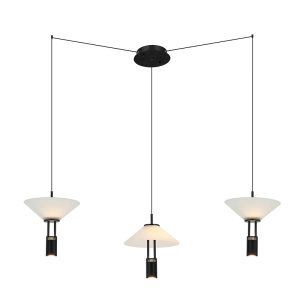 PENDANT LED LIGHT 28W 3000K ALUMINIUM BLACK