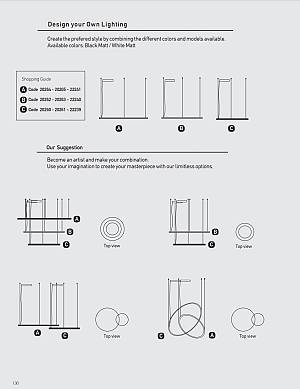 LED PENDANT LIGHT 57W 3000K  ALUMINUM  & ACRYLIC WHITE