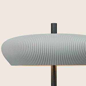 TABLE LIGHT 2xG9 LED MAX 9W GREY - SANDY BLACK CLAY - METAL