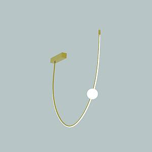 CEILING LED LIGHT  19W 3000K ALUMINIUM GOLD MATT