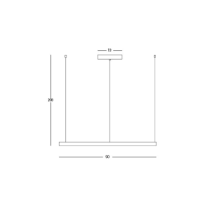 PENDANT LED LIGHT 45W 3000K ALUMINIUM BLACK