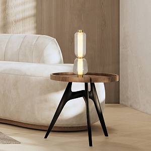 TABLE LED LIGHT 7W 3000K METAL-GLASS,GOLD-CHAMPANGE