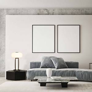 TABLE LED LIGHT 23W 3000K METAL-SMOKED & OPAL GLASS , BLACK