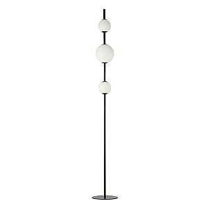 LED FLOOR LIGHT 12W 3000K GLASS &METAL  WHITE-BLACK