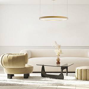 PENDANT LED LIGHT 28W 3000K ALUMINIUM GOLD