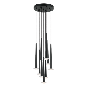 PENDANT LED LIGHT 25W 3000K ALUMINUM -MARBLE BLACK
