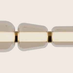 PENDANT LED LIGHT 37W 3000K METAL-GLASS, GOLD-CHAMPAGNE