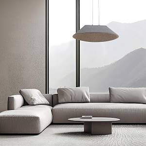 PENDANT LED LIGHT 12W SMD 3000K ACOUSTIC GREY