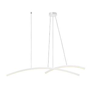LED PENDANT LIGHT  41W 3000K ALUMINΙUM & ACRYLIC WHITE