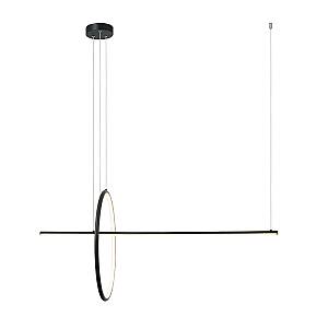 LED PENDANT LIGHT 41W  3000K  ALUMINΙUM  DIMMING  BLACK