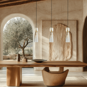 LINE LIGHT 3XE14 MAX 40W GLASS ANTIQUE BRASS