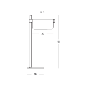 TABLE LED LIGHT 7W 3000K BRUSHED GOLD MOVABLE LIGHT DEFLECTORS DIMMING SWITCH
