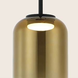 LINE LED LIGHT 3X12W 3000K GLASS BLACK-GOLD