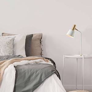 TABLE LAMP E14 MAX 25W IRON  WHITE -GOLD   ON/OFF SWITCH