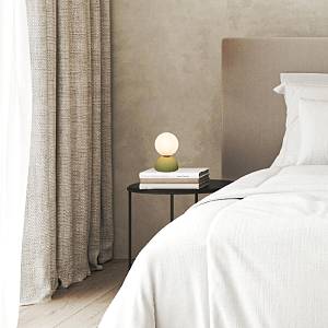 TABLE LIGHT 1xG9 LED MAX 9W CLAY OLIVE GREEN - BLACK