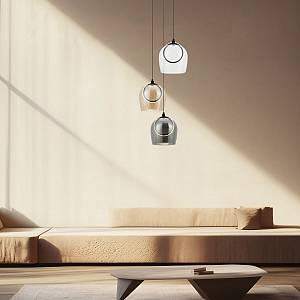 PENDANT LED LIGHT 18W 3000K METAL-GLASS