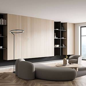 FLOOR LAMP 30W 3000K METAL/ACRYLIC