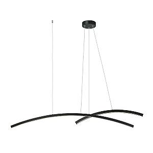 LED PENDANT LIGHT 41W 3000K   ALUMINΙUM &ACRYLIC  BLACK