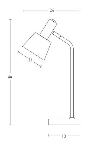 TABLE LAMP E14 MAX 25W IRON    GREY- GREEN-GOLD   ON/OFF SWITCH
