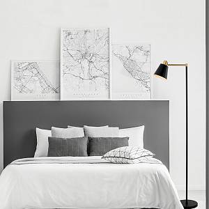 FLOOR LAMP E27 MAX 25W IRON BLACK -GOLD CLASS  ON/OFF SWITCH