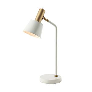 TABLE LAMP E14 MAX 25W IRON  WHITE -GOLD   ON/OFF SWITCH