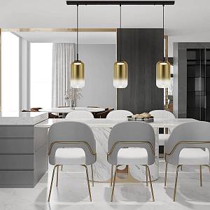 LINE LED LIGHT 3X12W 3000K GLASS BLACK-GOLD