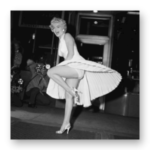 M098 - Πίνακας Marilyn ασπρόμαυρο