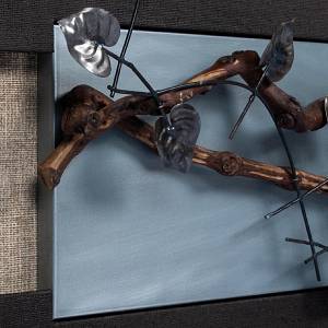 TC118 - Πίνακας 3D με κλαδιά και μεταλλικά φύλλα (ΑΚΟΛΟΥΘΕΙ ΒΙΝΤΕΟ)