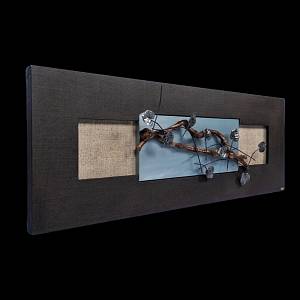 TC118 - Πίνακας 3D με κλαδιά και μεταλλικά φύλλα (ΑΚΟΛΟΥΘΕΙ ΒΙΝΤΕΟ)