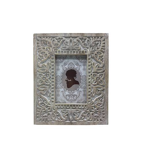 FIORE ΚΟΡΝΙΖΑ POLYRESIN ΓΥΑΛΙ ΛΕΥΚΟ 20,5x2,5xH25cm