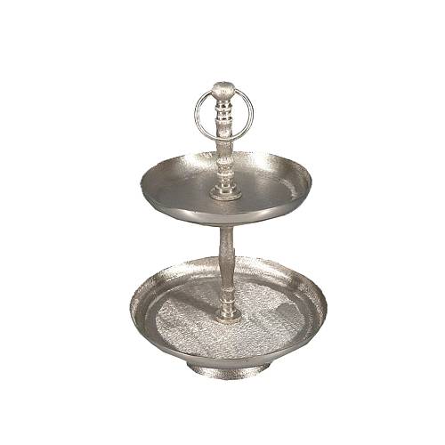 TRIER STAND 2ΘΕΣΕΩΝ ΑΛΟΥΜΙΝΙΟ ΑΣΗΜΙ D18-22xH31cm