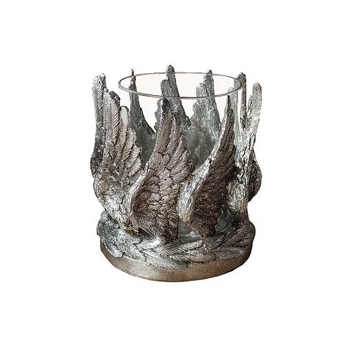 VOLE ΚΗΡΟΠΗΓΙΟ POLYRESIN ΑΣΗΜΙ ΑΝΤΙΚΕ 15x15xH18,3cm