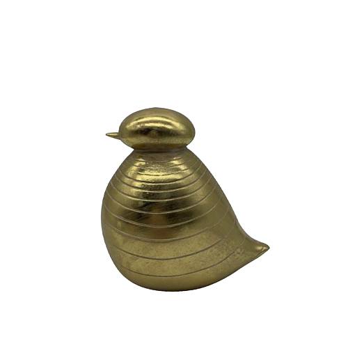 GORRION 4 DECO ΠΟΥΛΙ POLYRESIN ΧΡΥΣΟ 13,3x9,8xH14,3cm