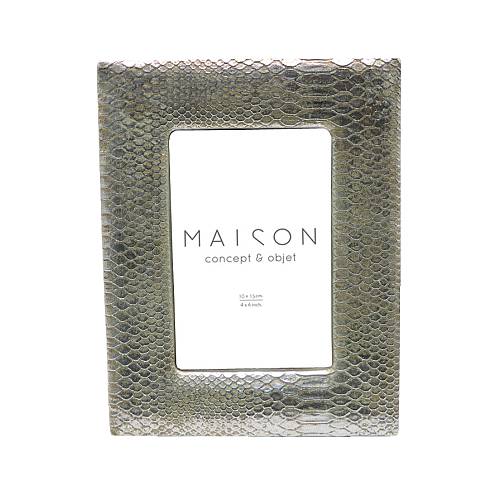 TRIM ΚΟΡΝΙΖΑ POLYRESIN ΓΥΑΛΙ ΑΣΗΜΙ 16,5x2,3xH21,3cm