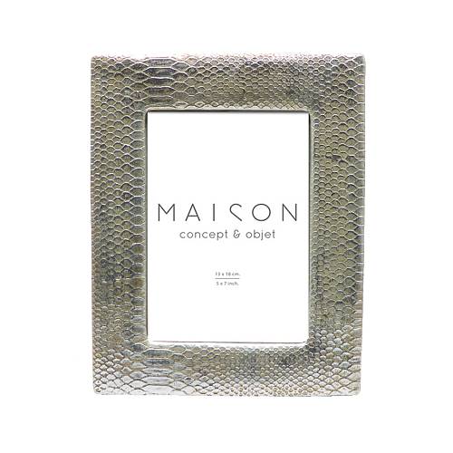 TRIM ΚΟΡΝΙΖΑ POLYRESIN ΓΥΑΛΙ ΑΣΗΜΙ 18,8x2,5xH23,8cm