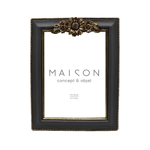 CORONET ΚΟΡΝΙΖΑ POLYRESIN ΓΥΑΛΙ ΓΚΡΙ ΧΡΥΣΟ 17x2xH22cm