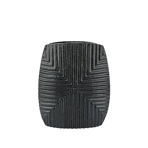 LINEAR ΒΑΖΟ ΑΛΟΥΜΙΝΙΟ ΜΑΥΡΟ 21x8xH24cm