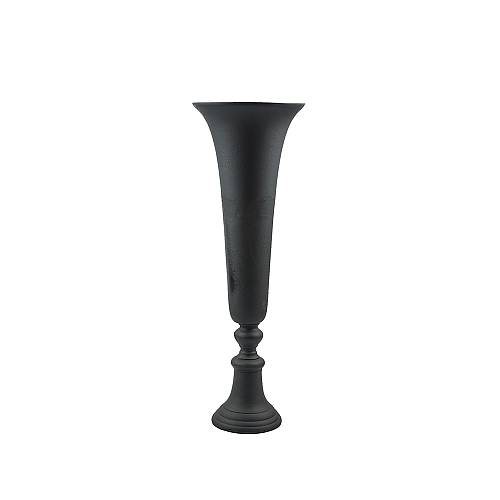 FLORES ΒΑΖΟ ΑΛΟΥΜΙΝΙΟ ΜΑΥΡΟ D19xH55cm