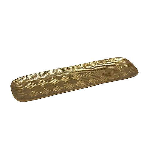RHOMBUS 60,5 ΔΙΣΚΟΣ ΑΛΟΥΜΙΝΙΟ ΧΡΥΣΟ ANTIQUE 60,5x19xH3cm