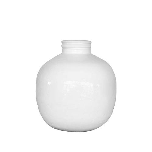 ICE AGE ΒΑΖΟ ΑΝΑΚΥΚΛΩΜΕΝΟ ΓΥΑΛΙ ΛΕΥΚΟ D32xH35cm