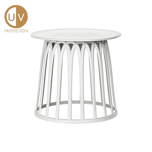 BASKET COFFEE TABLE ΛΕΥΚΟ D 50xH45cm