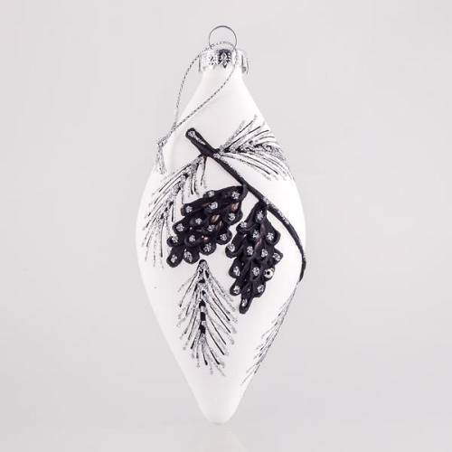 ΜΠΑΛΑ ΓΥΑΛΙΝΗ, ΛΕΥΚΗ, ΣΕ ΣΧΗΜΑ ΔΑΚΡΥ, ΜΕ ΑΝΑΓΛΥΦΑ ΣΧΕΔΙΑ, ΣΕΤ 4ΤΜΧ, 6x14cm