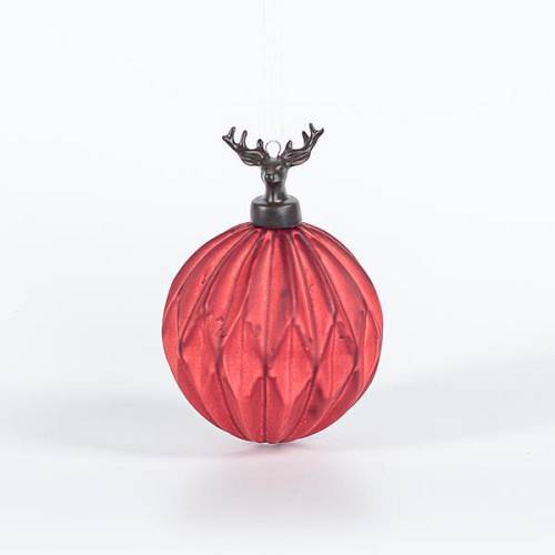 ΜΠΑΛΑ ΑΝΑΓΛΥΦΗ ΠΟΡΣΕΛΑΝΙΝΗ, ΚΟΚΚΙΝΗ ΜΕ ΤΑΡΑΝΔΟ, 1ΤΜΧ, 8cm