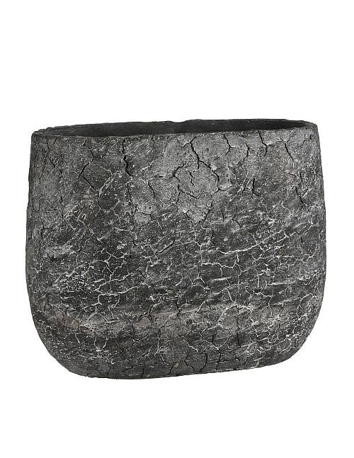 Κασπώ κεραμ.οβαλ Thomas 27,5Χ15,5Χ21,5 ανθρακί